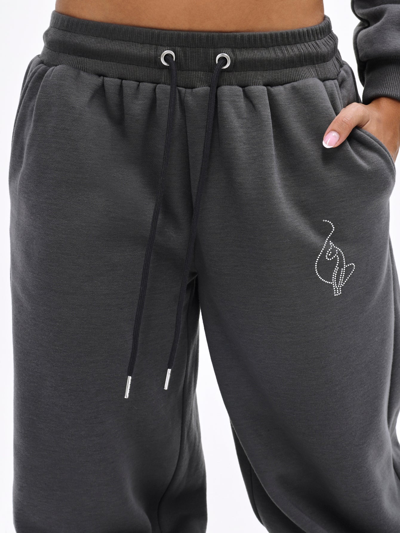 Baggy Sweatpant with Rhinestones - Image 8