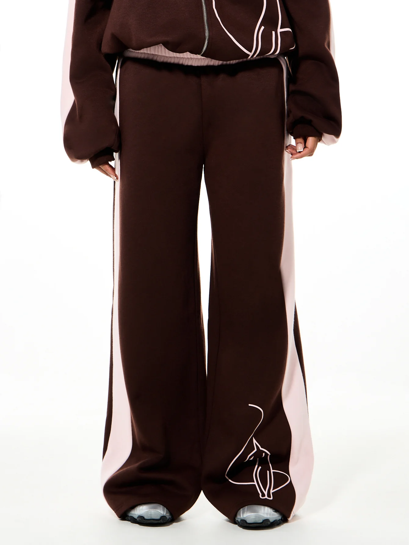 Color Block Wide Leg Sweatpant - Image 5