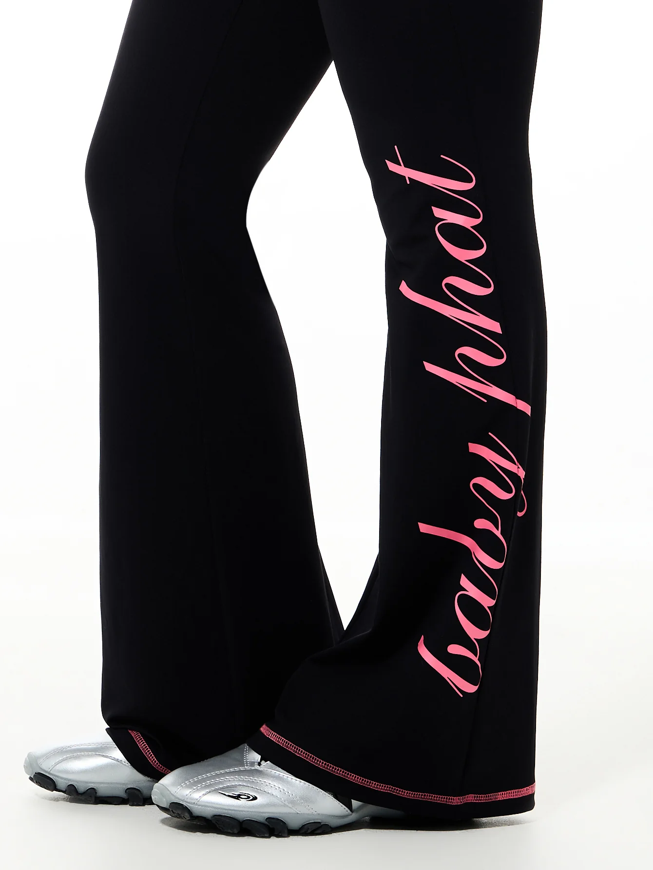 Contrast Logo Foldover Flare Legging - Image 4