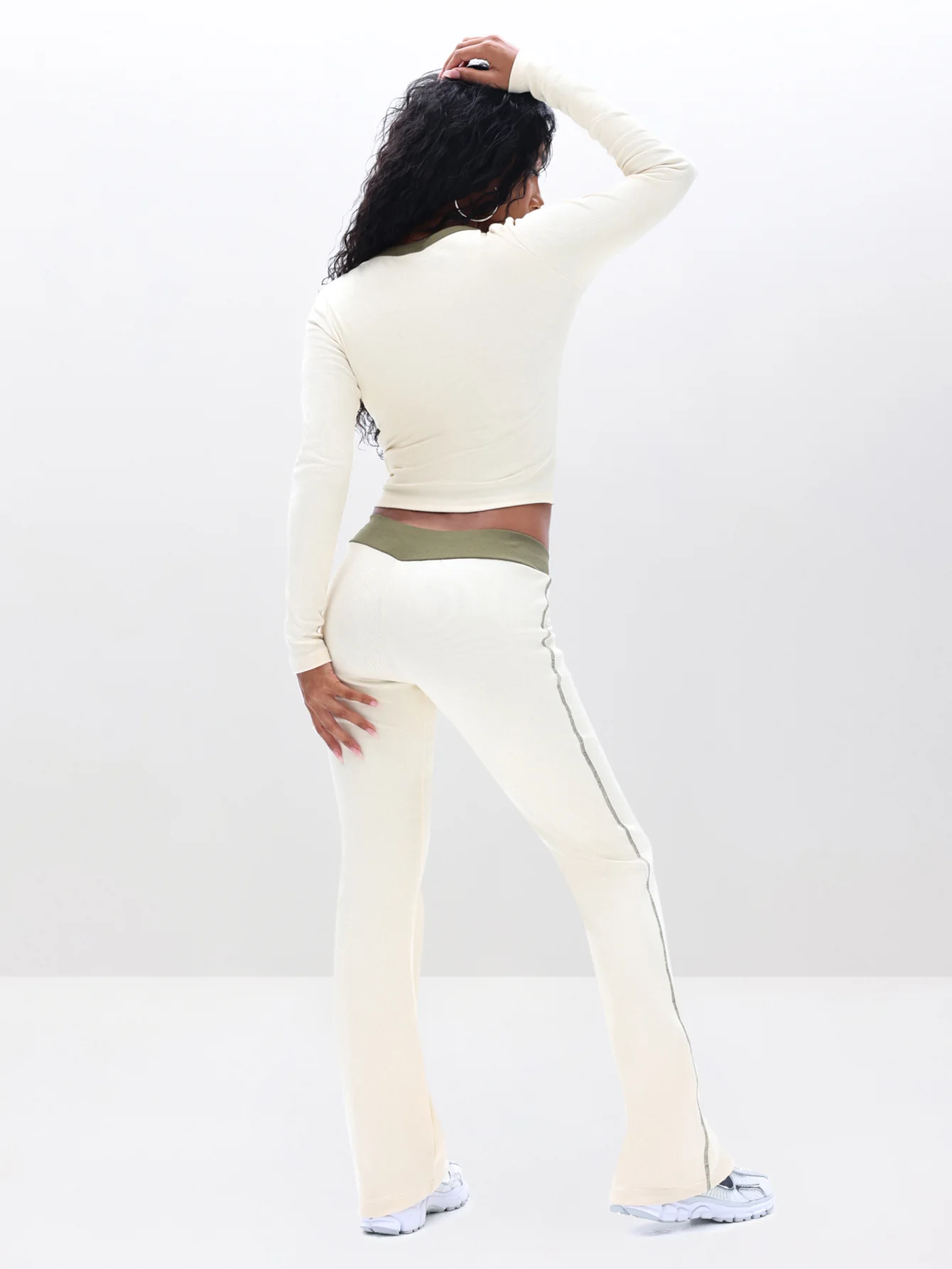 Contrast Trim Bootcut Pant - Image 2