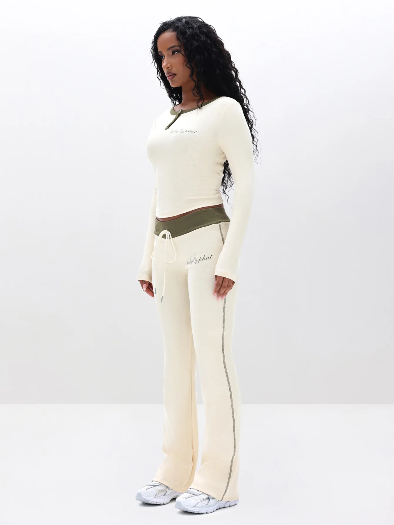Contrast Trim Bootcut Pant - Image 3