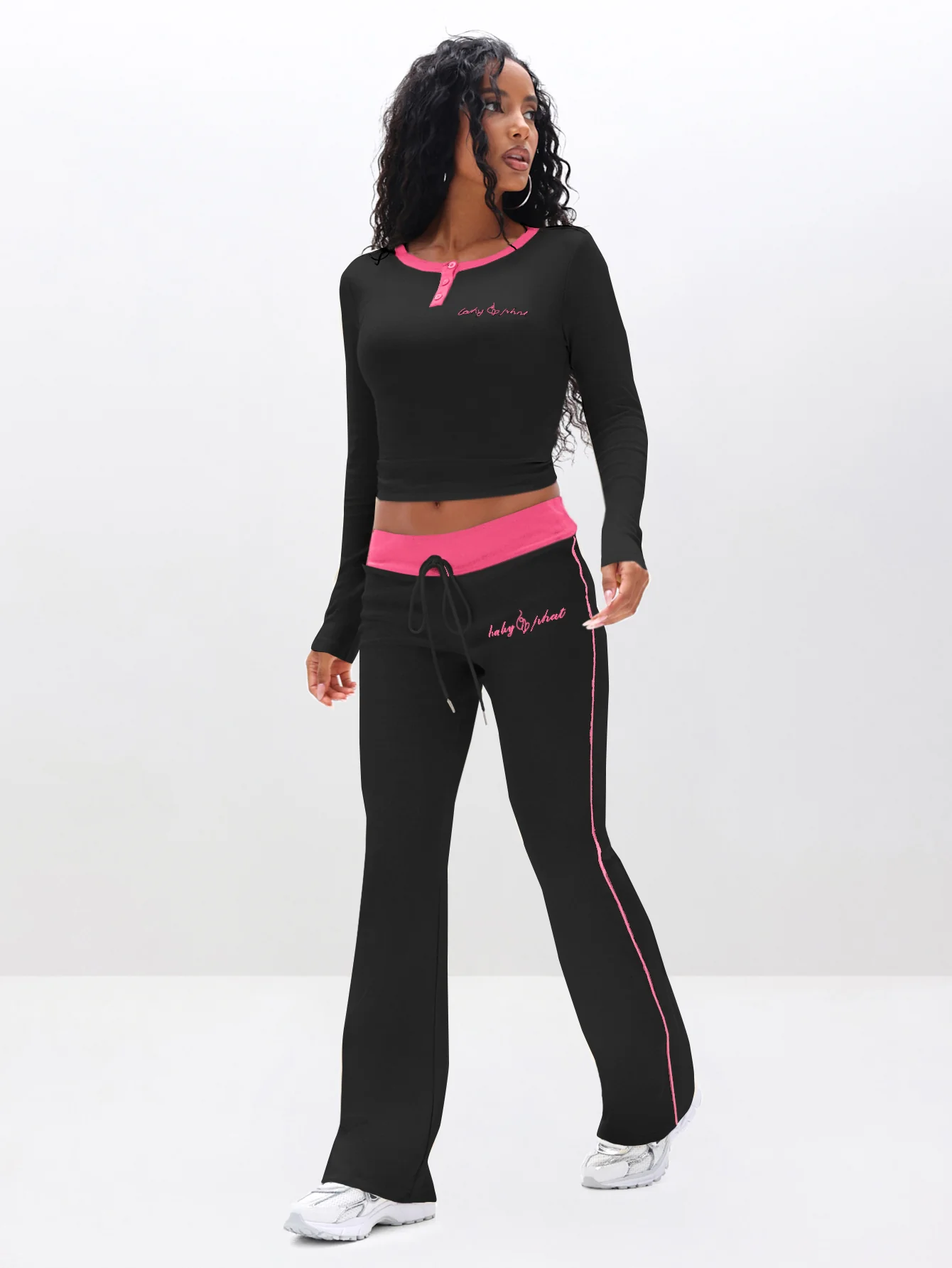 Contrast Trim Bootcut Pant - Image 2