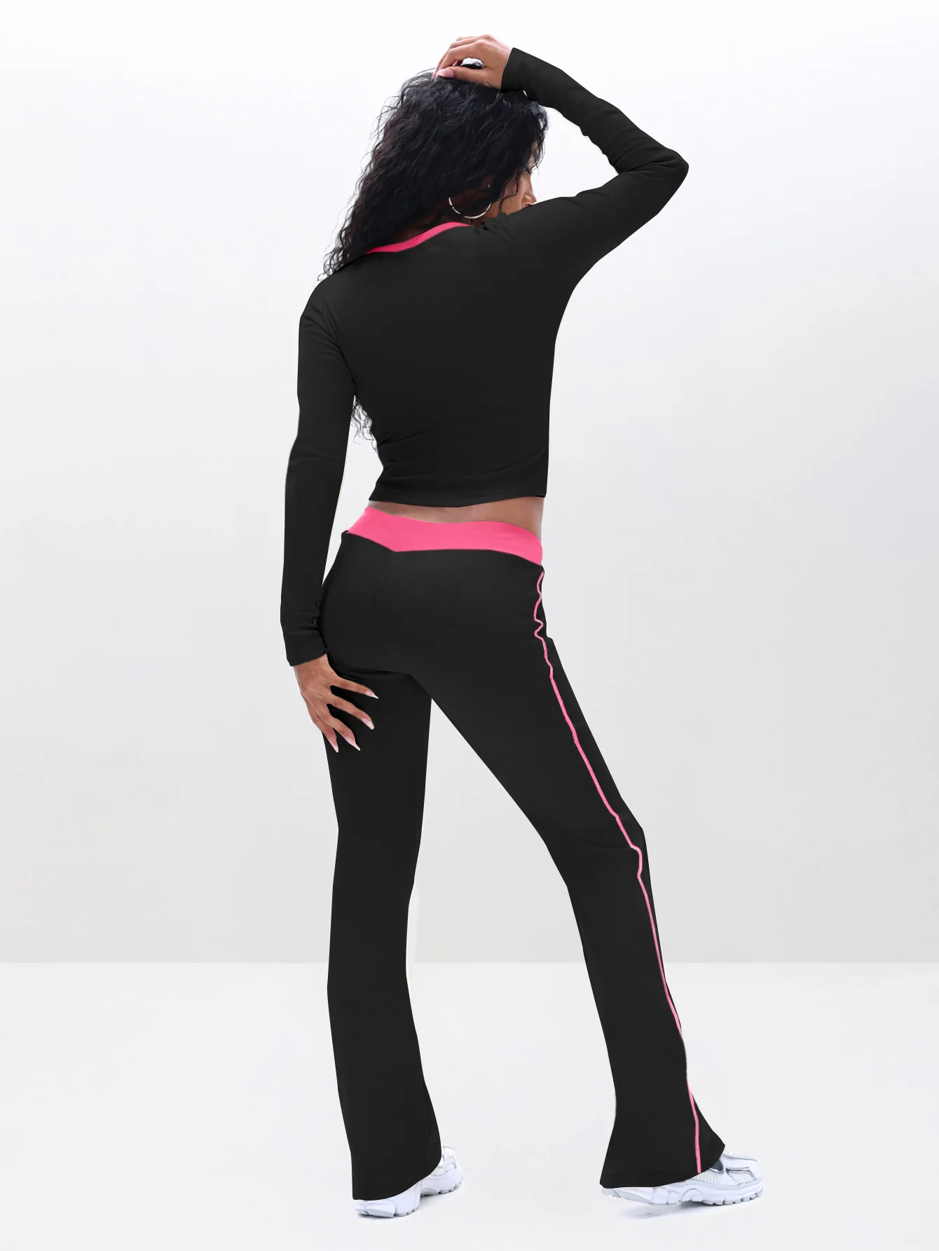 Contrast Trim Bootcut Pant - Image 5