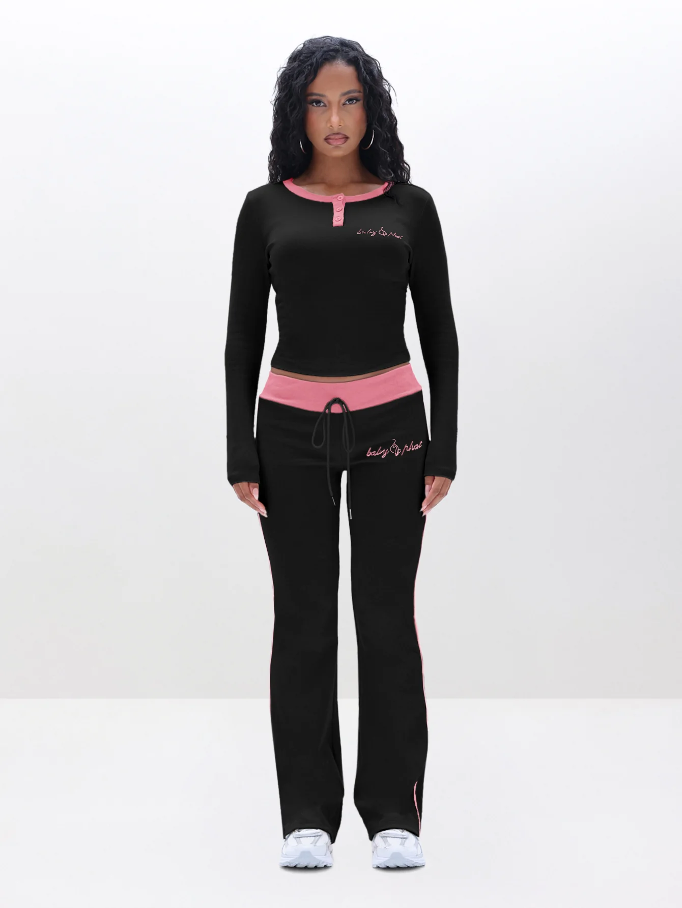 Contrast Trim Henley Top - Image 6