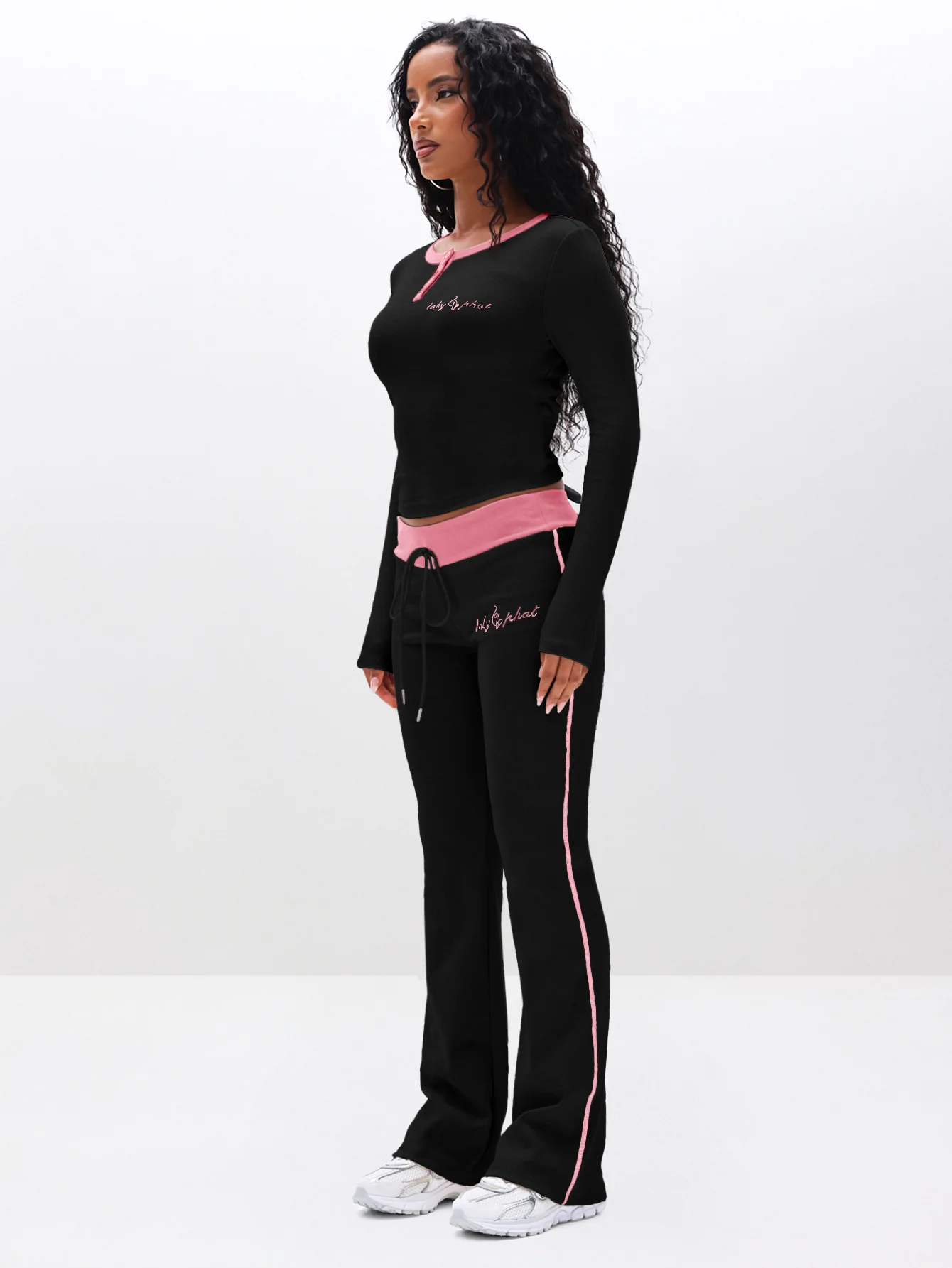 Contrast Trim Henley Top - Image 7