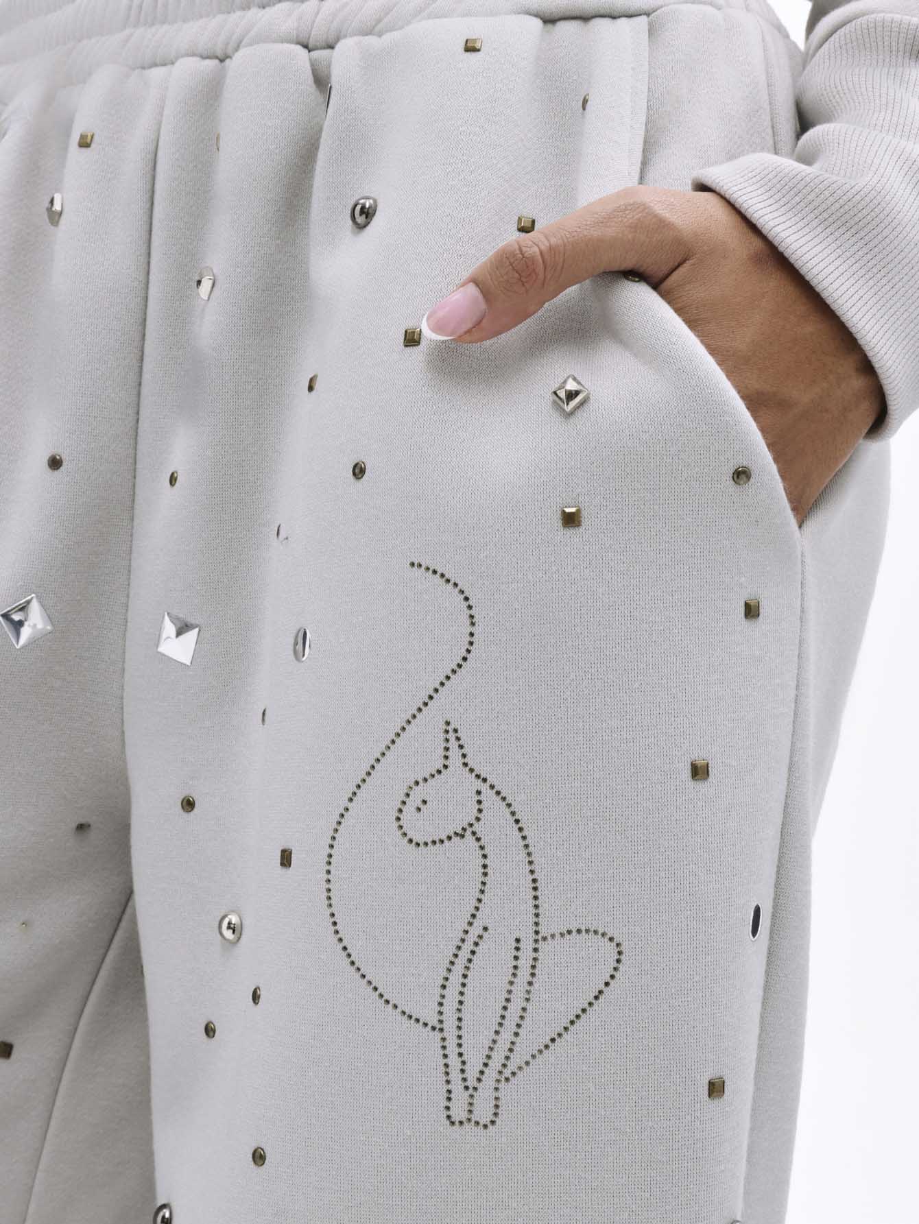 Embellished Studded Sweatpants - Image 6