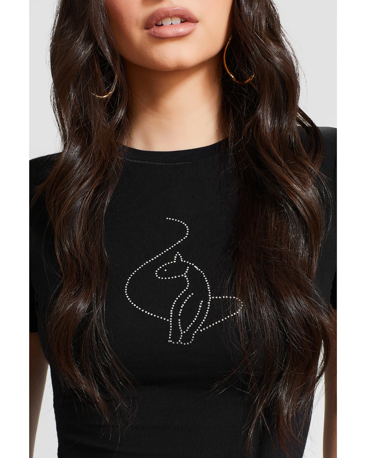 Essential Rhinestone Logo Tee - Image 10