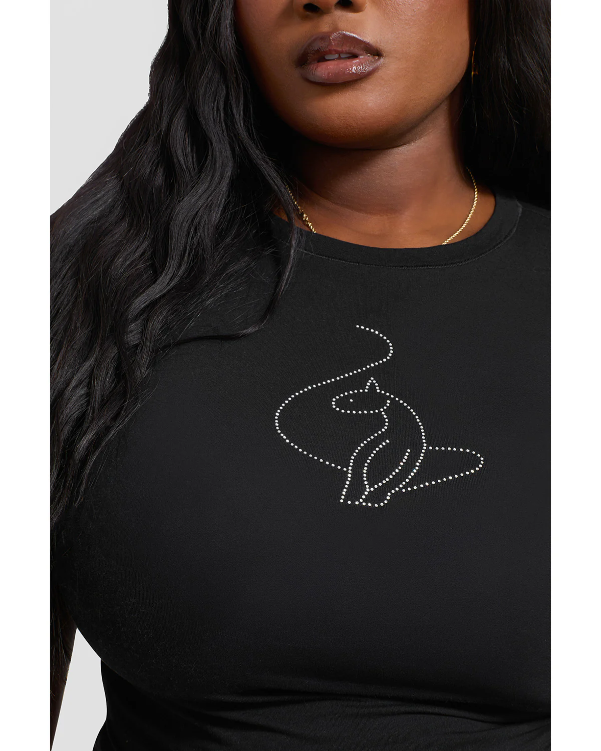 Essential Rhinestone Logo Tee - Image 5