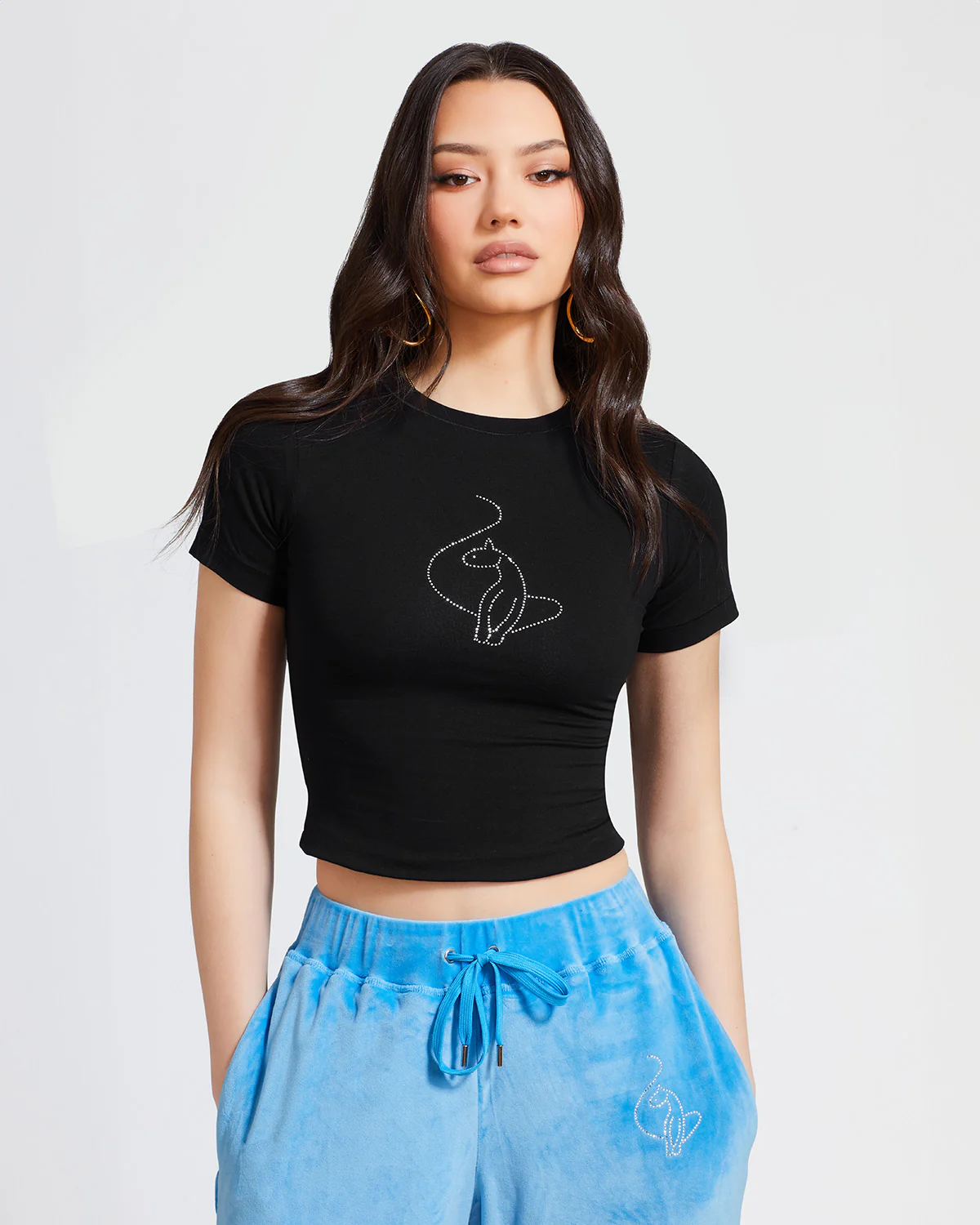 Essential Rhinestone Logo Tee - Image 7