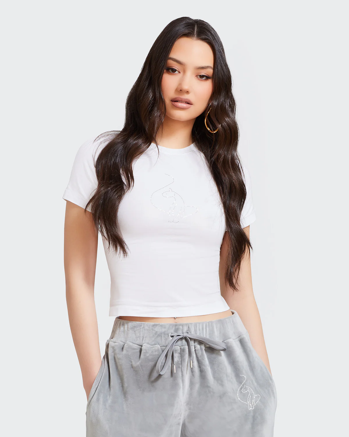 Essential Rhinestone Logo Tee - Image 3