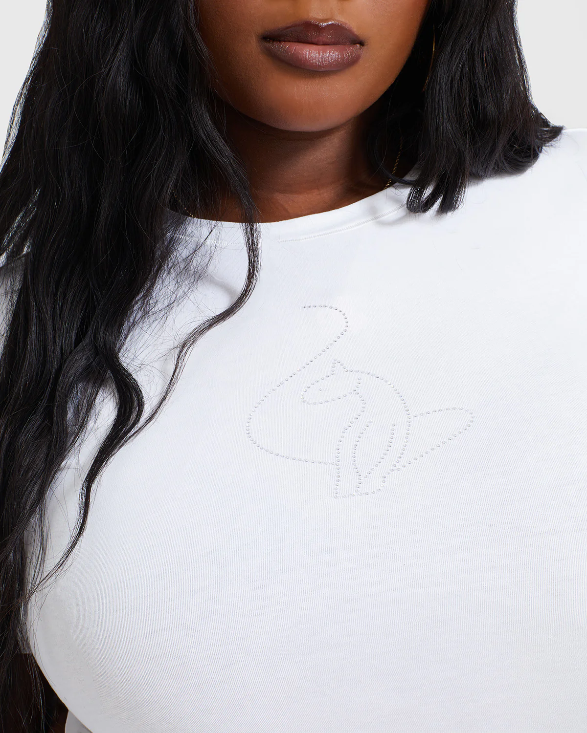 Essential Rhinestone Logo Tee - Image 7