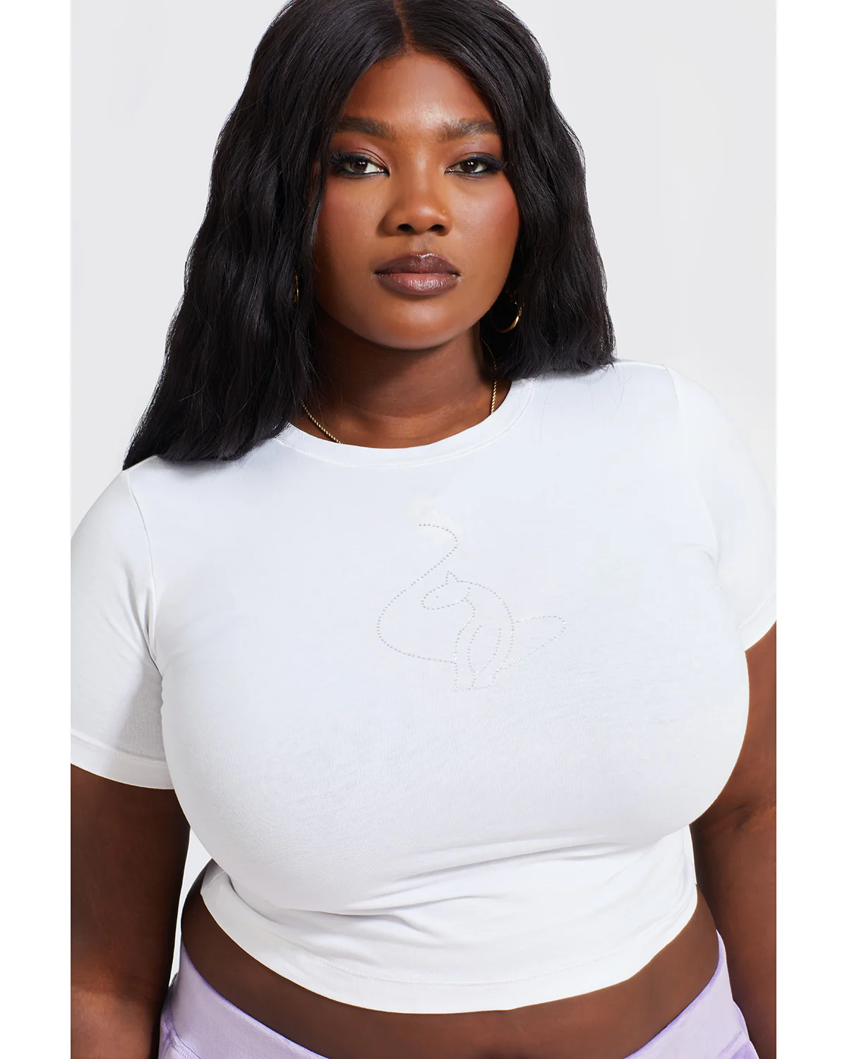 Essential Rhinestone Logo Tee - Image 8