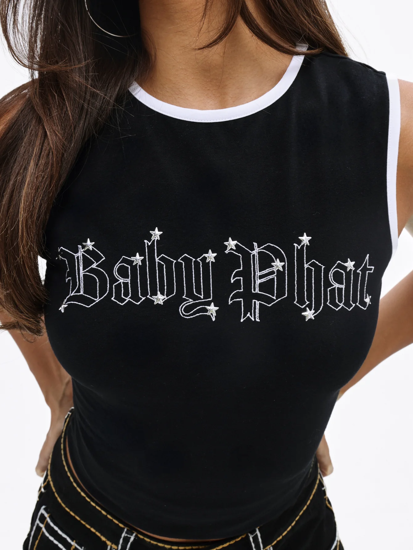 Gothic Logo Tank With Contrast Binding - Image 5
