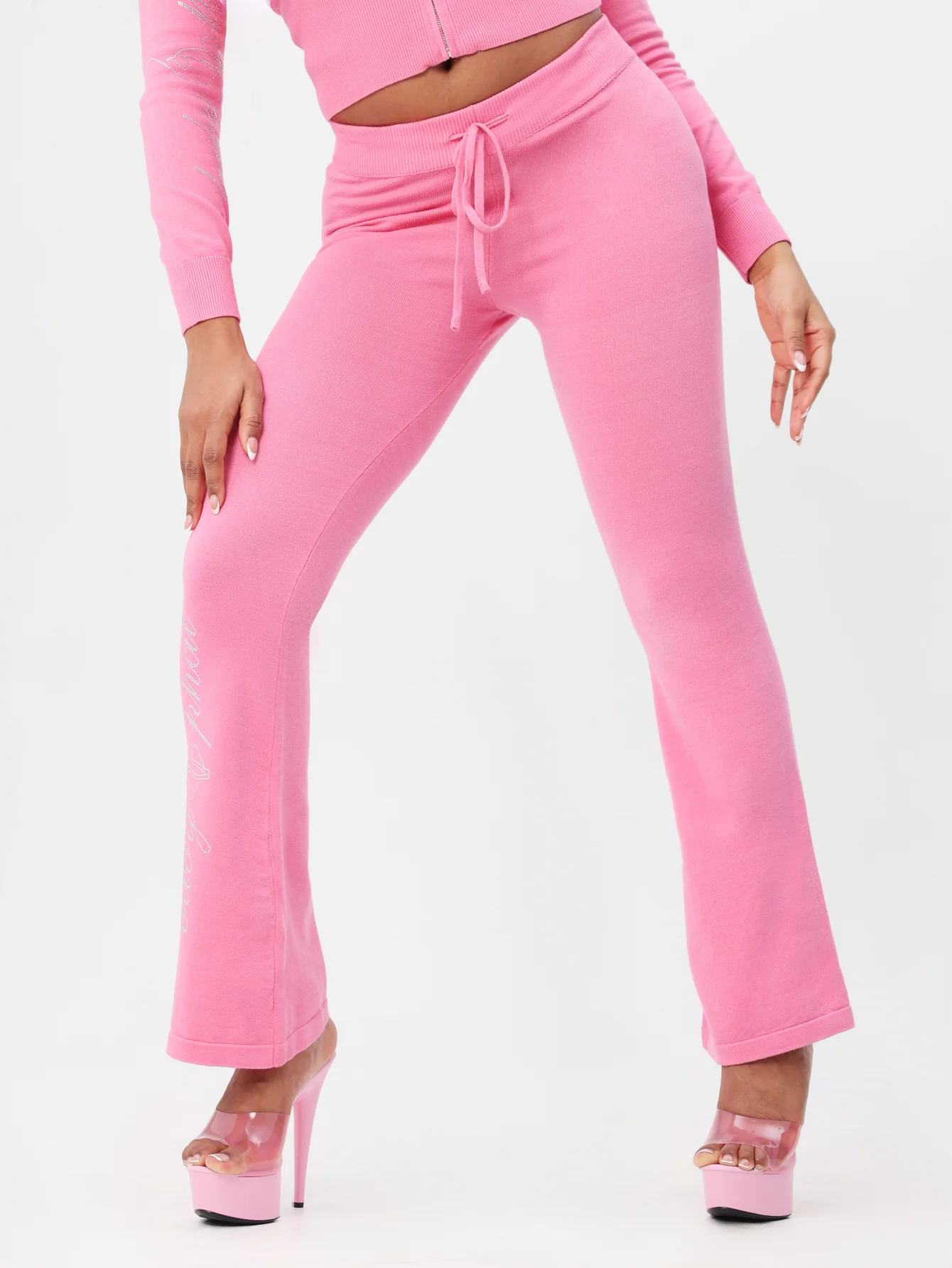 Knit Flare Leggings - Image 3