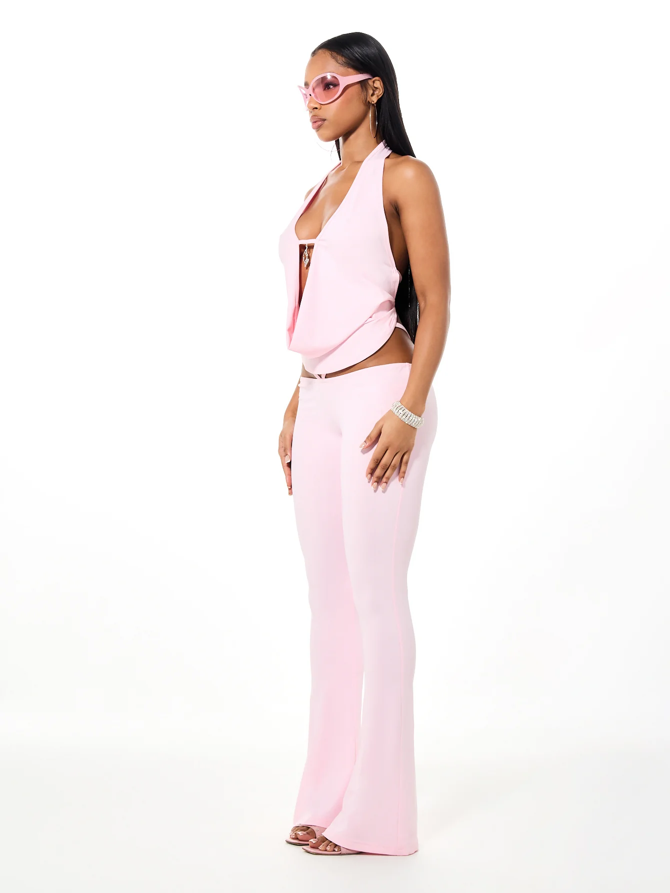 Logo Cutout Flared Legging - Image 5