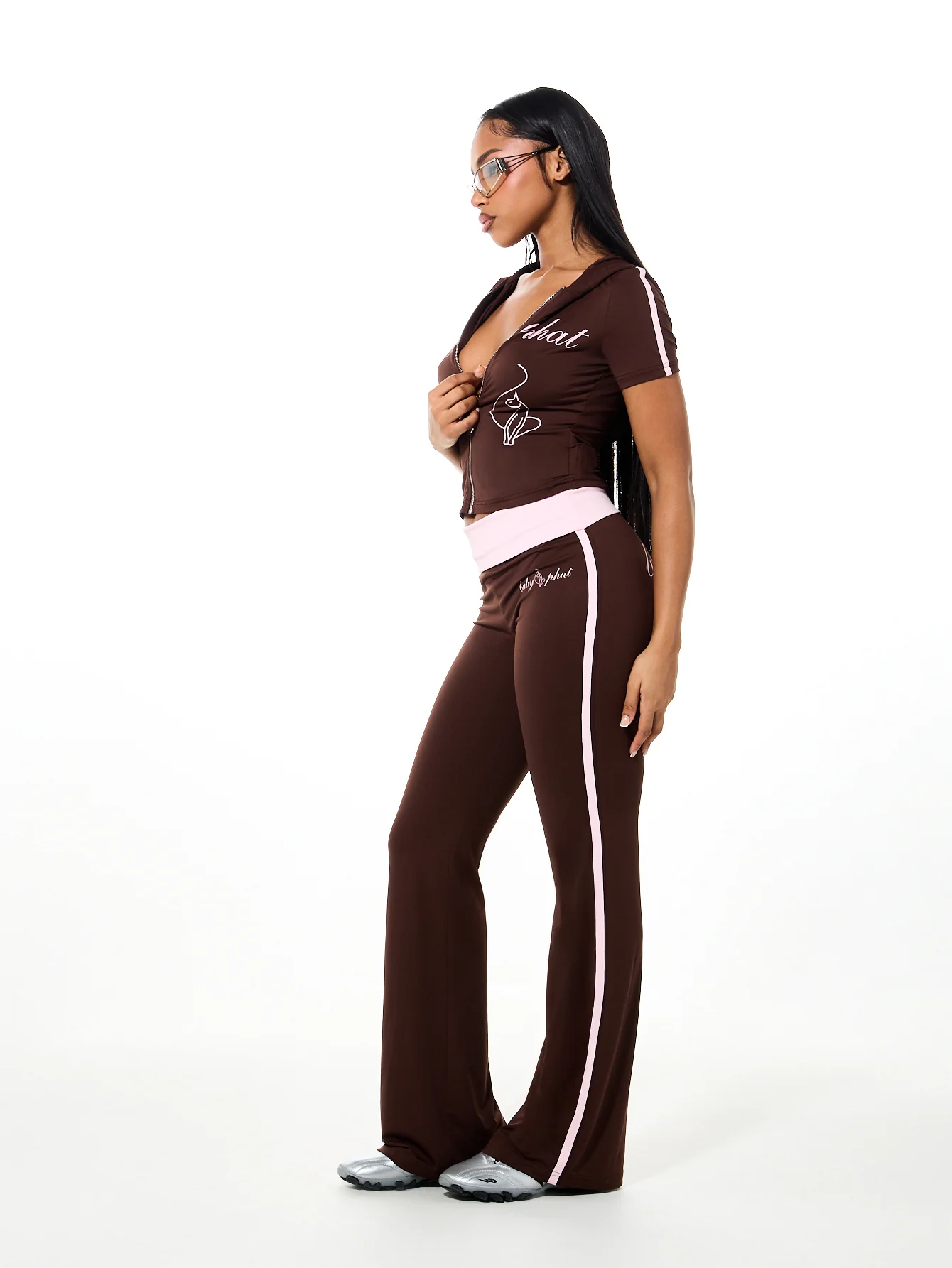 Logo Foldover Flare Legging - Image 5