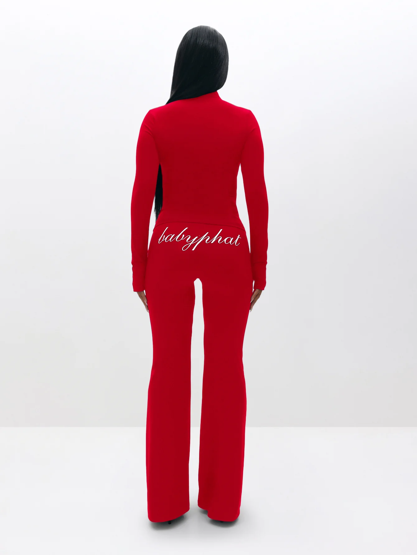 Long Sleeve High Neck Zip Up Top - Image 8