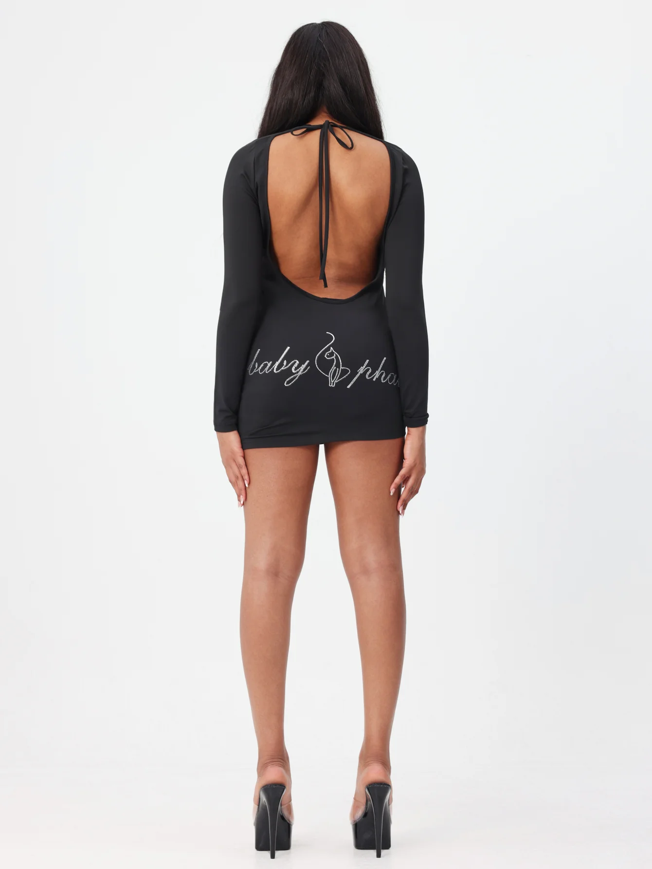 Long Sleeve Logo Mini Dress - Image 7