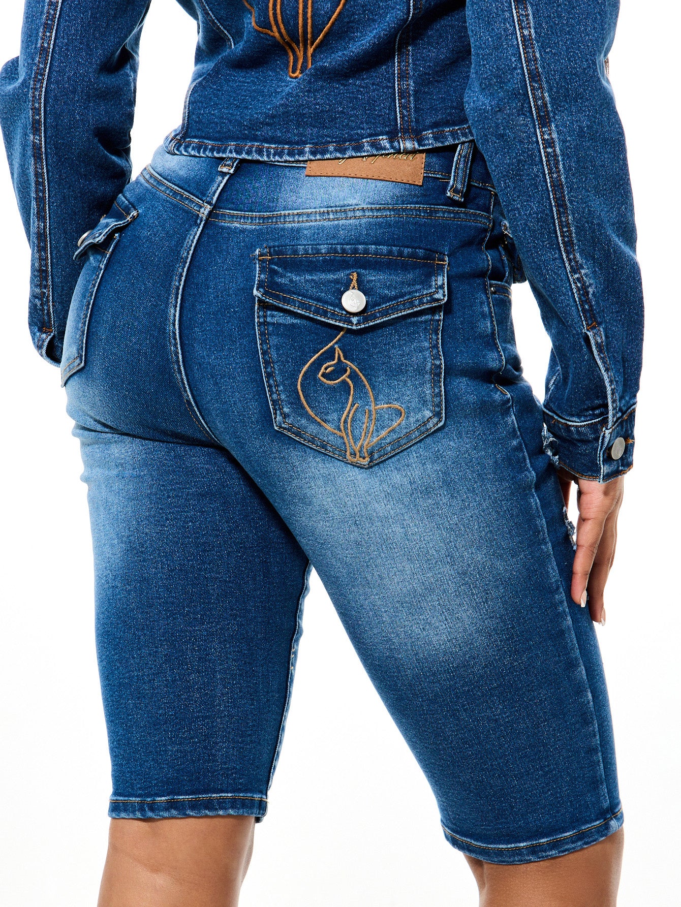 Medium Wash Capri Jean