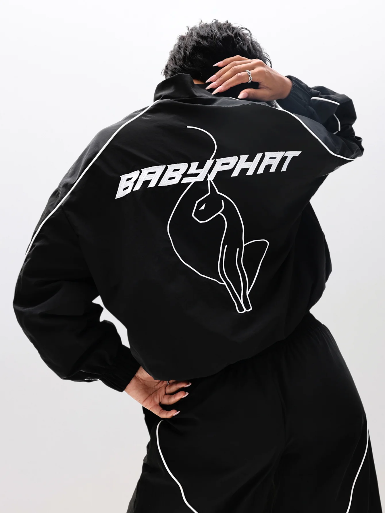 Nylon Track Jacket - Image 3