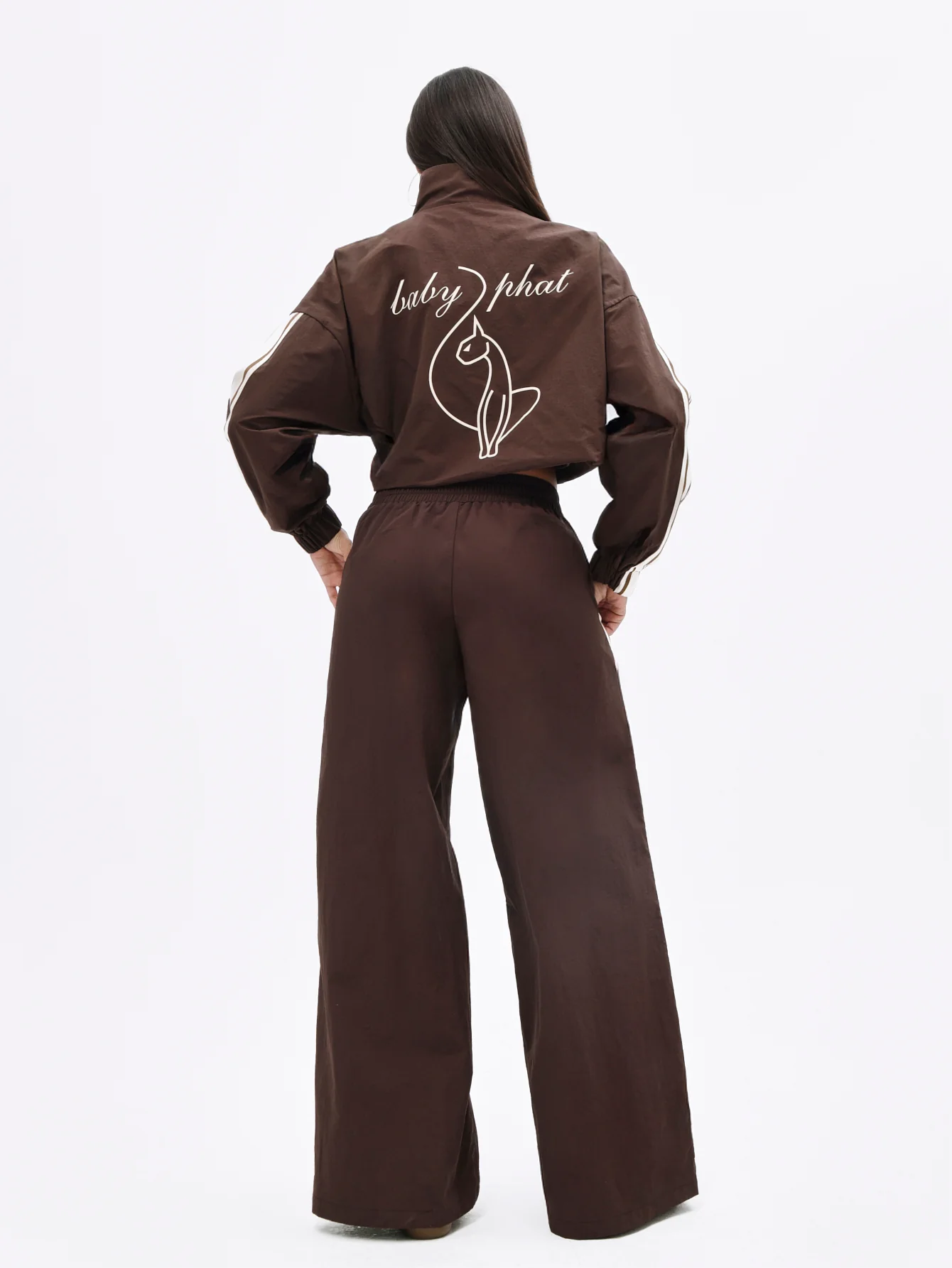 Nylon Track Pant With Side Stripe - Image 2