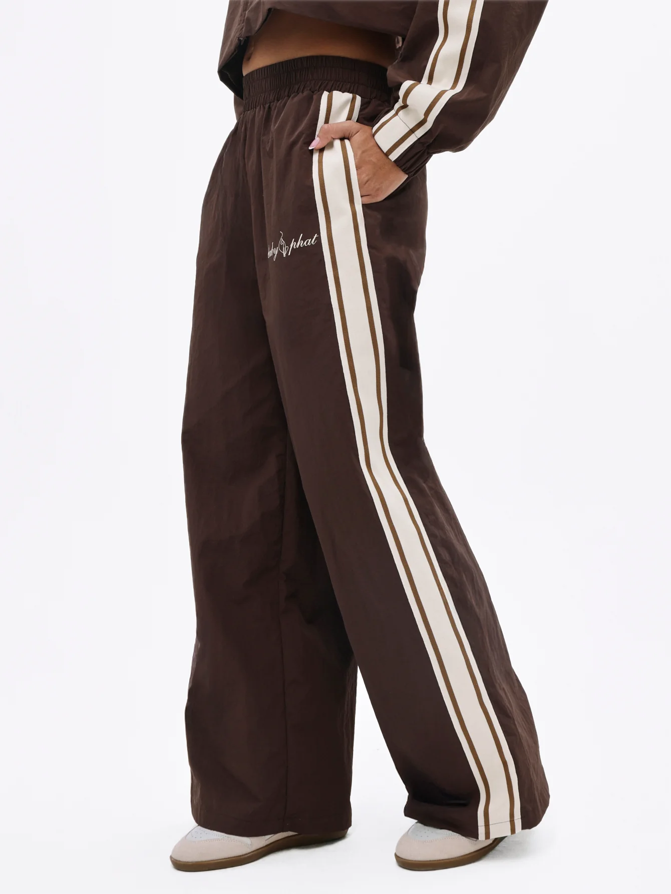 Nylon Track Pant With Side Stripe - Image 3