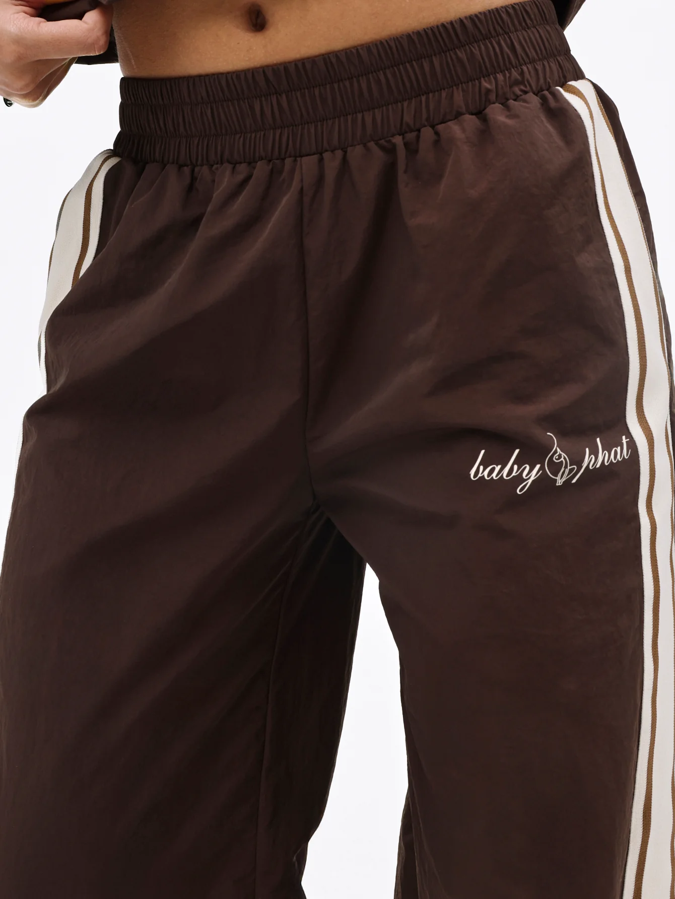 Nylon Track Pant With Side Stripe - Image 6