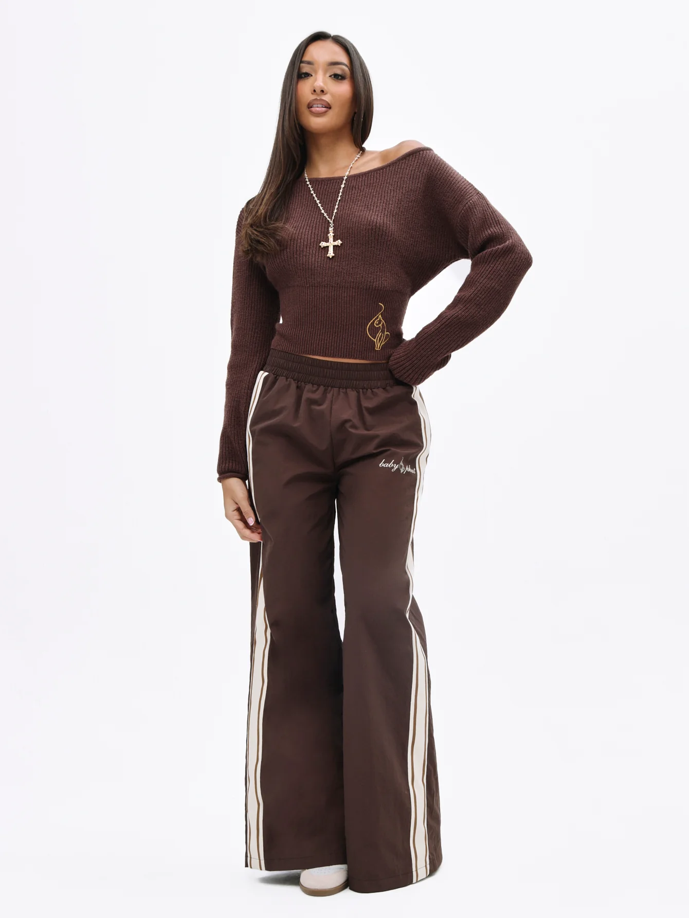 Off The Shoulder Knit Sweater - Image 7
