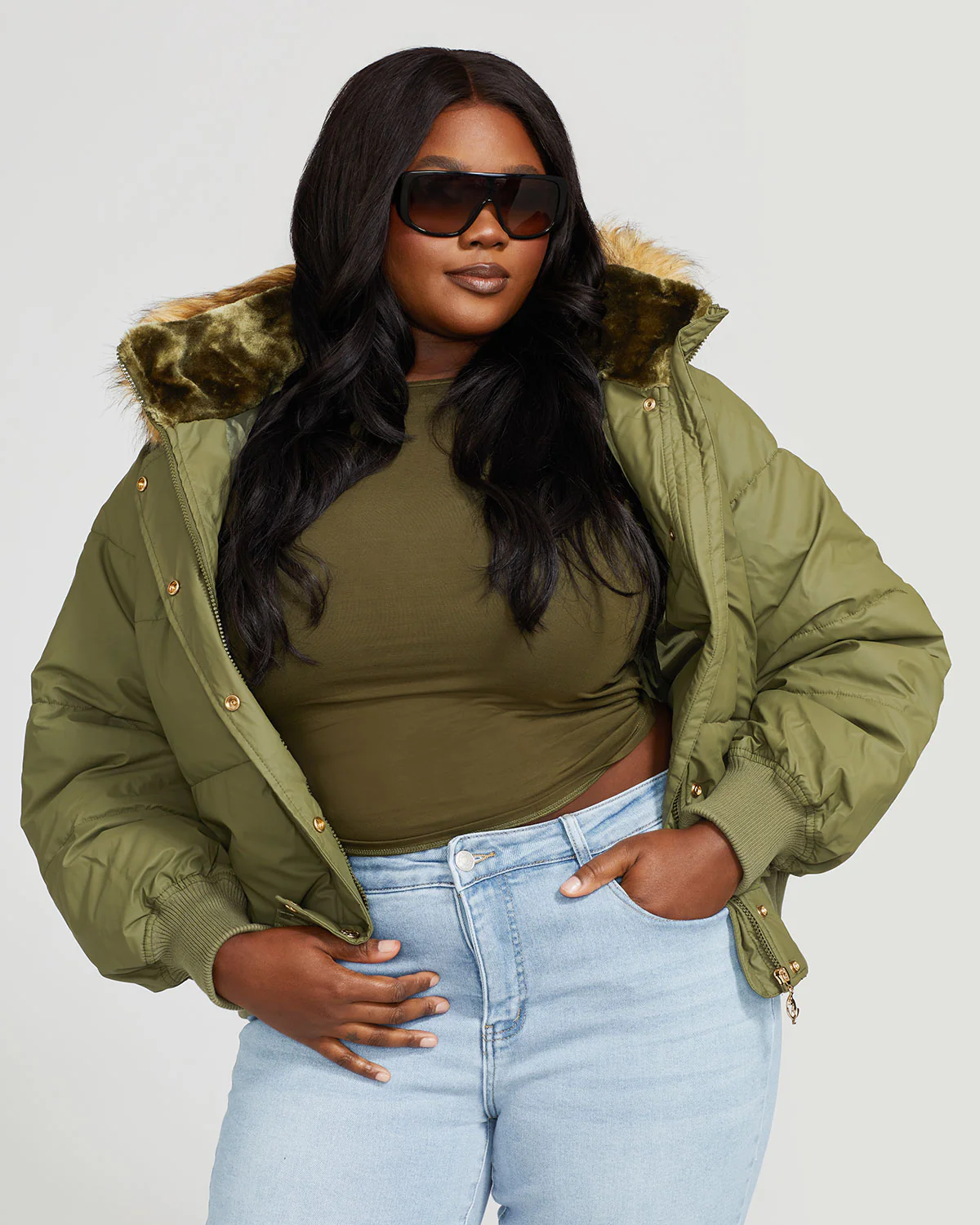 OLIVE PUFFER - Image 2
