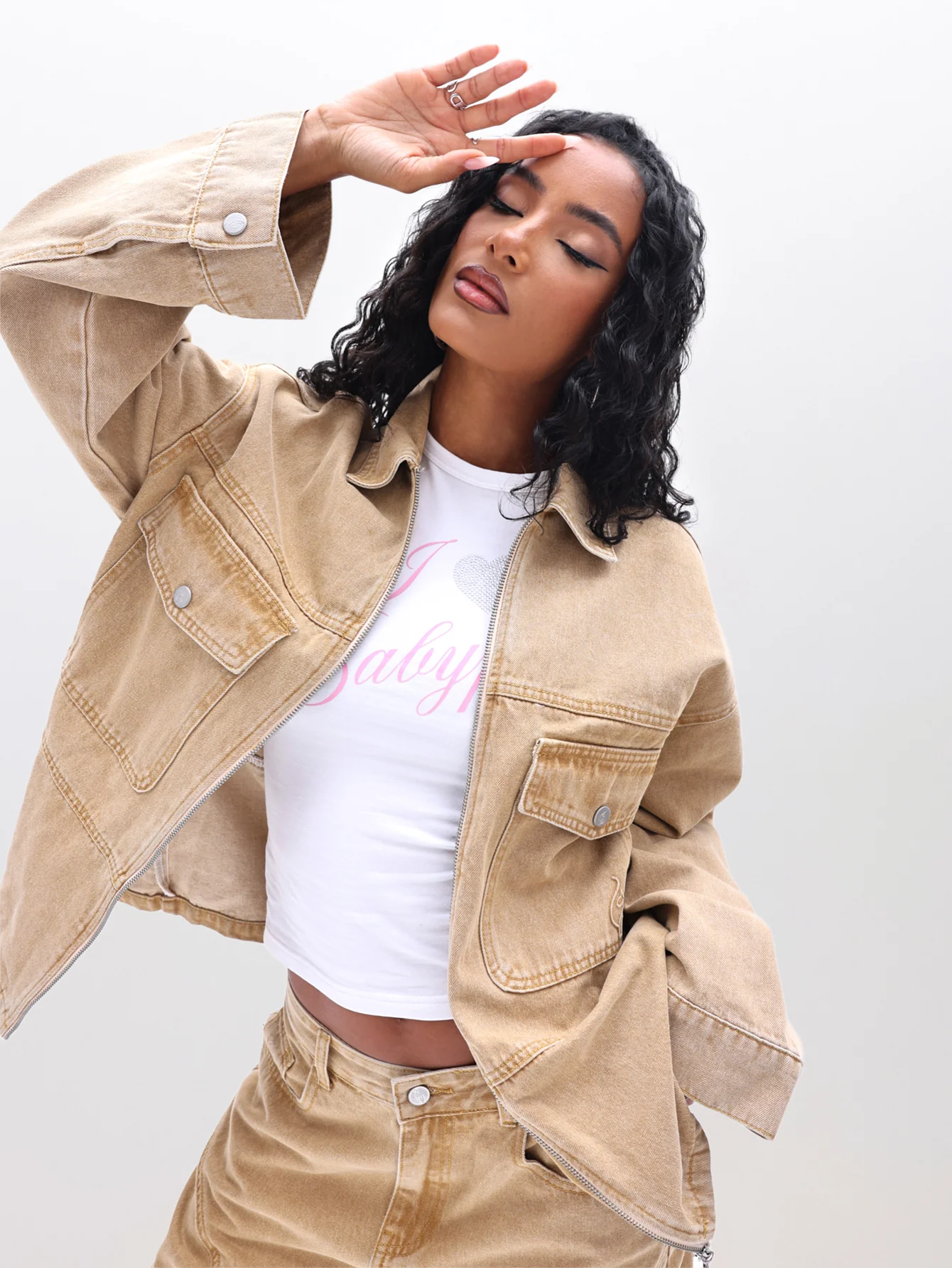 Oversized Denim Shacket - Image 3