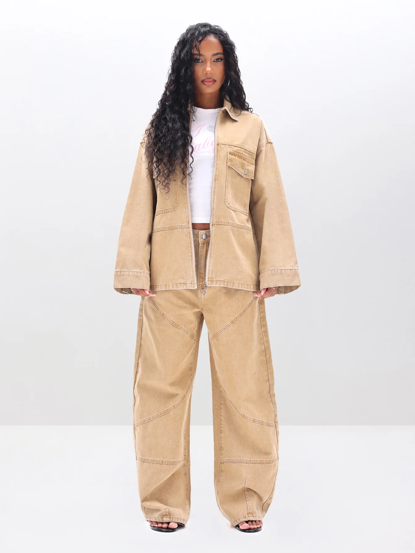 Oversized Denim Shacket - Image 4