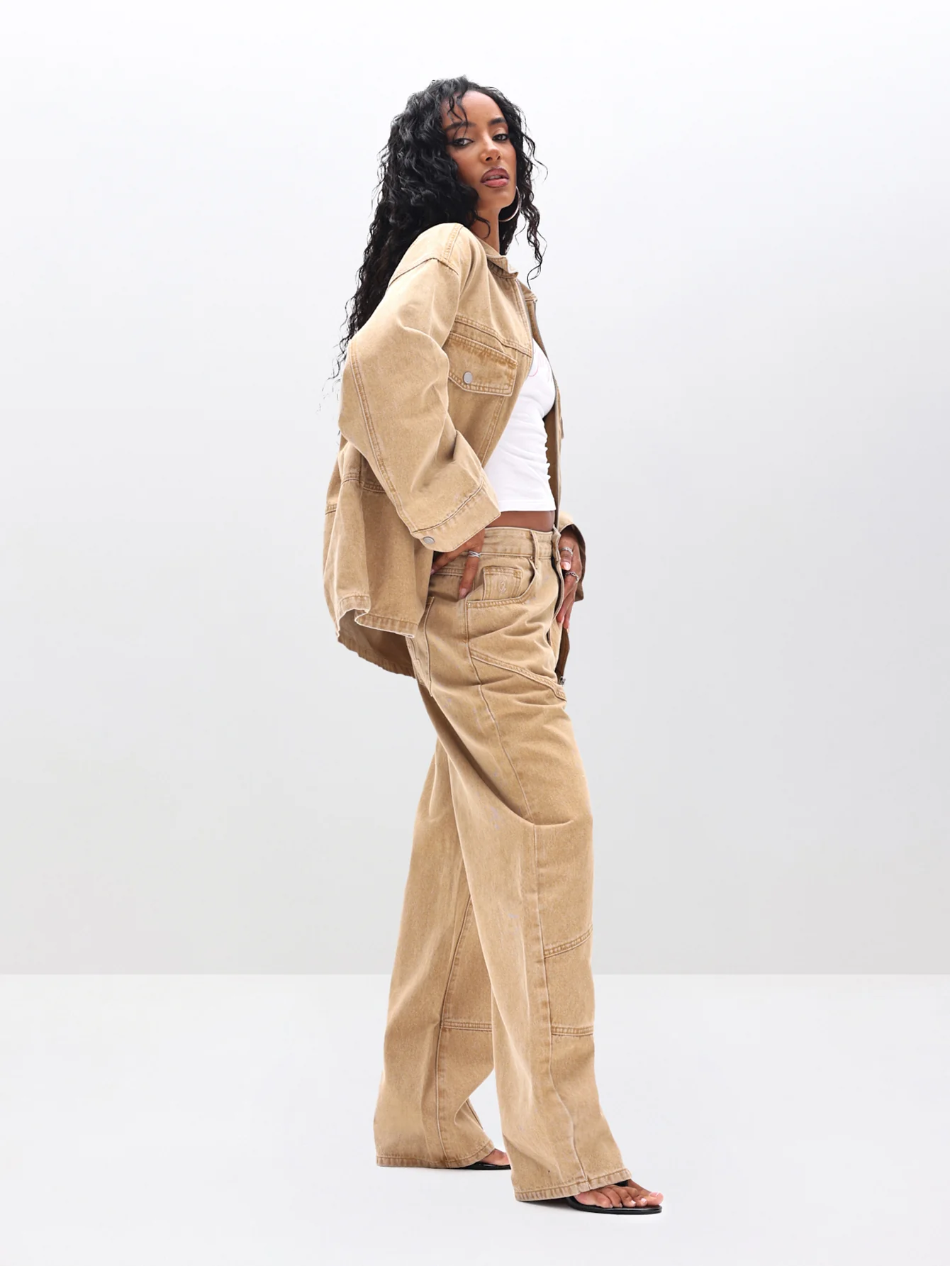 Oversized Denim Shacket - Image 7