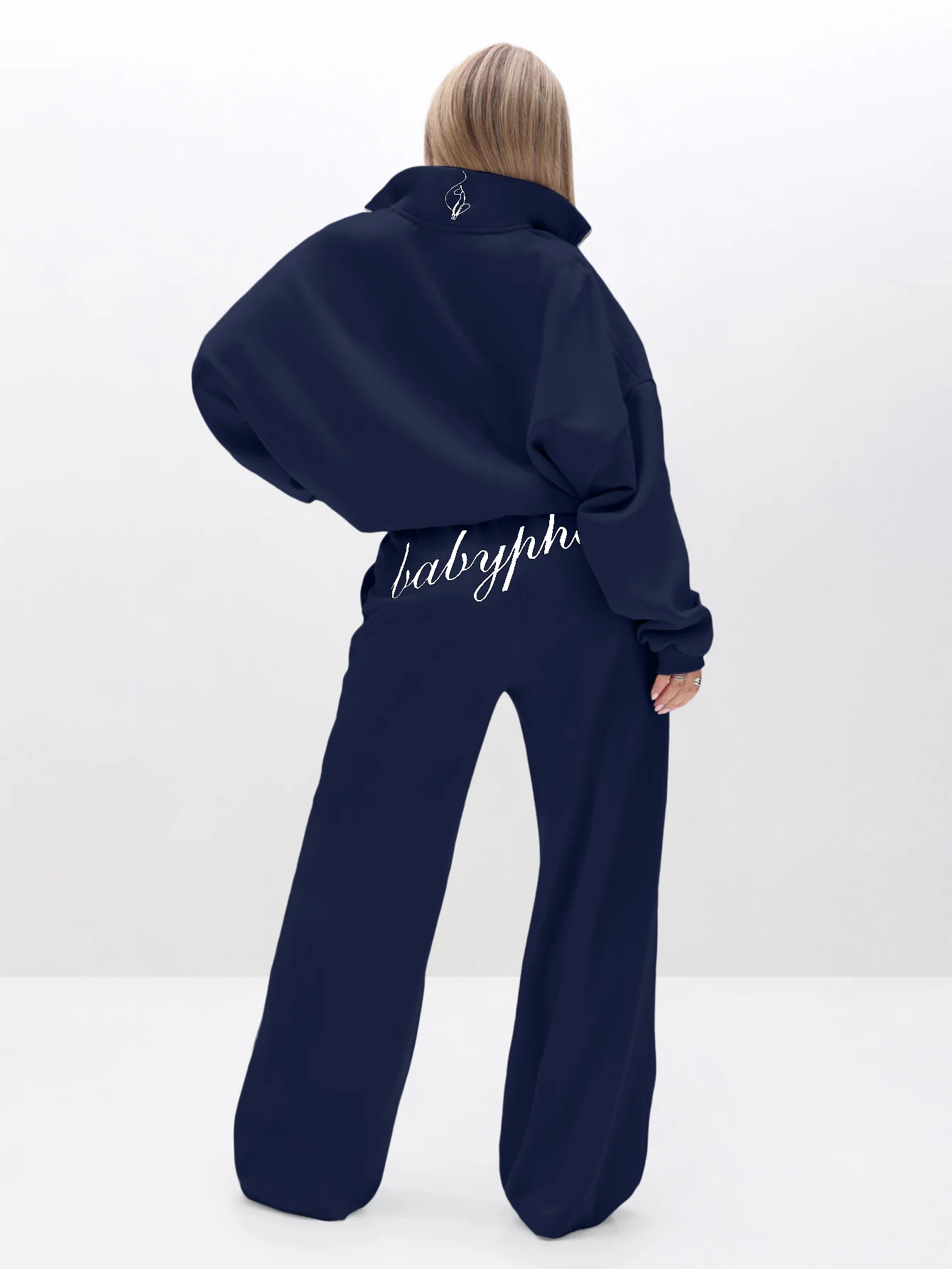 Oversized High Neck Zip Up Sweatshirt - Image 7