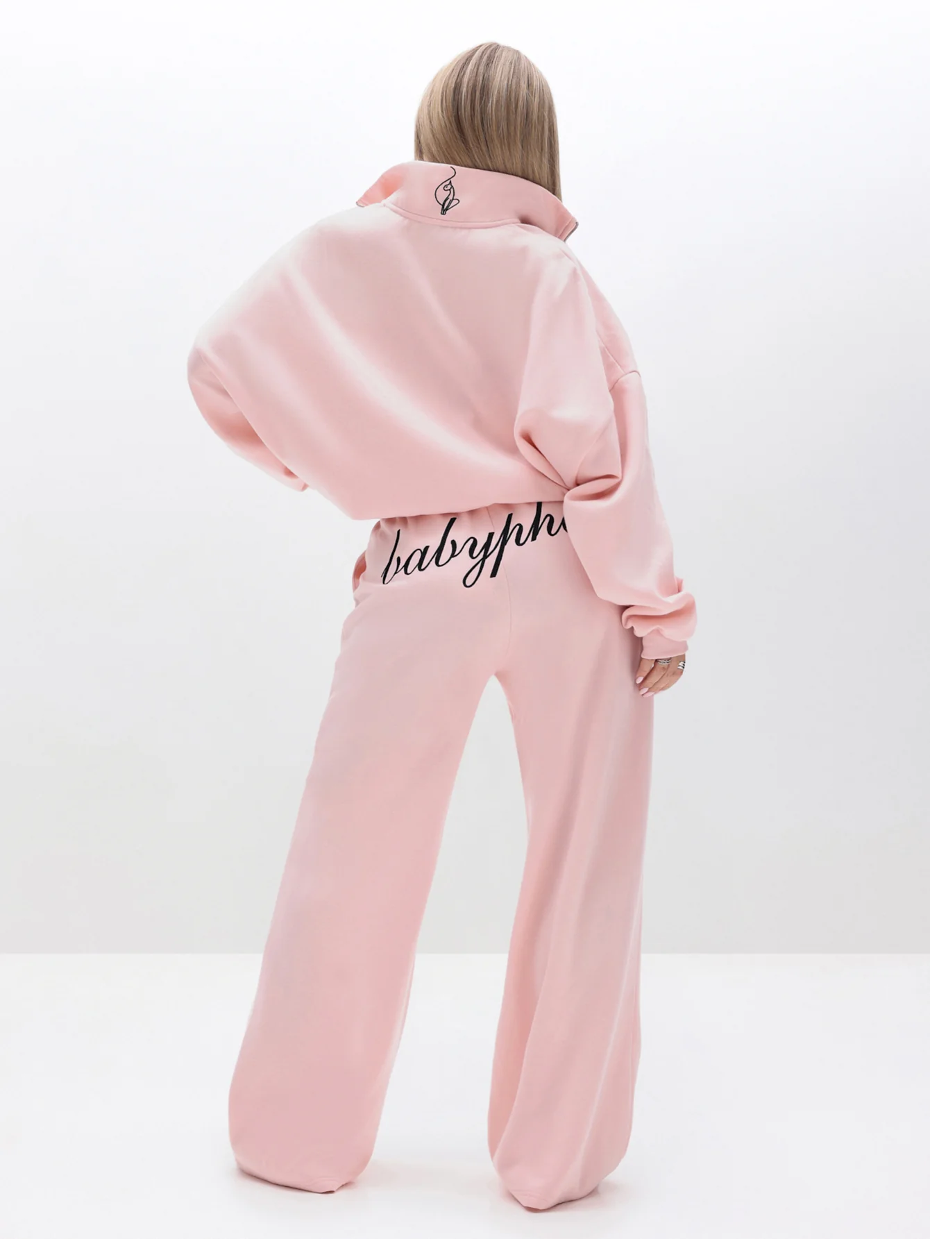 Oversized High Neck Zip Up Sweatshirt - Image 7