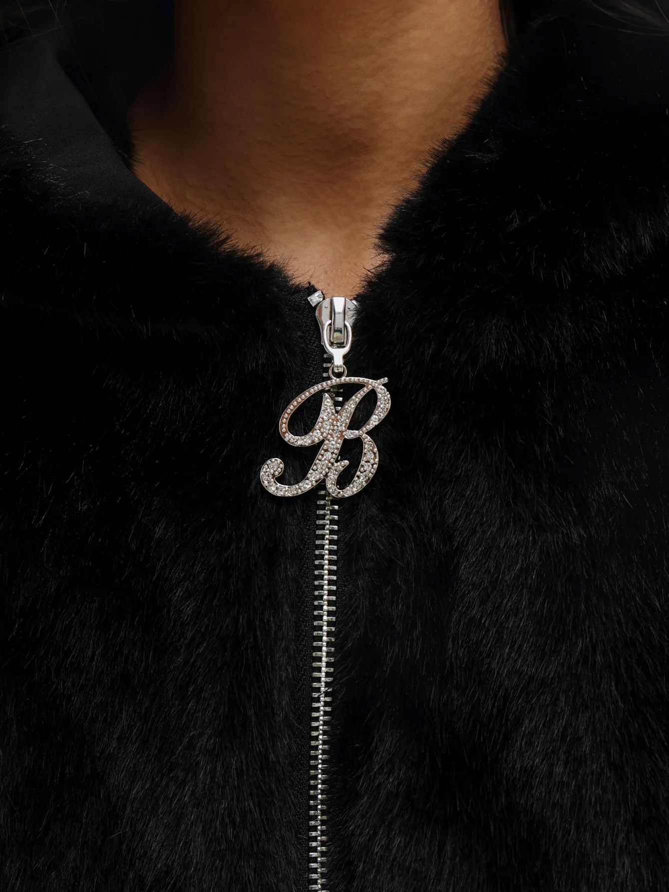 Oversized Hooded Faux Fur Jacket - Image 4