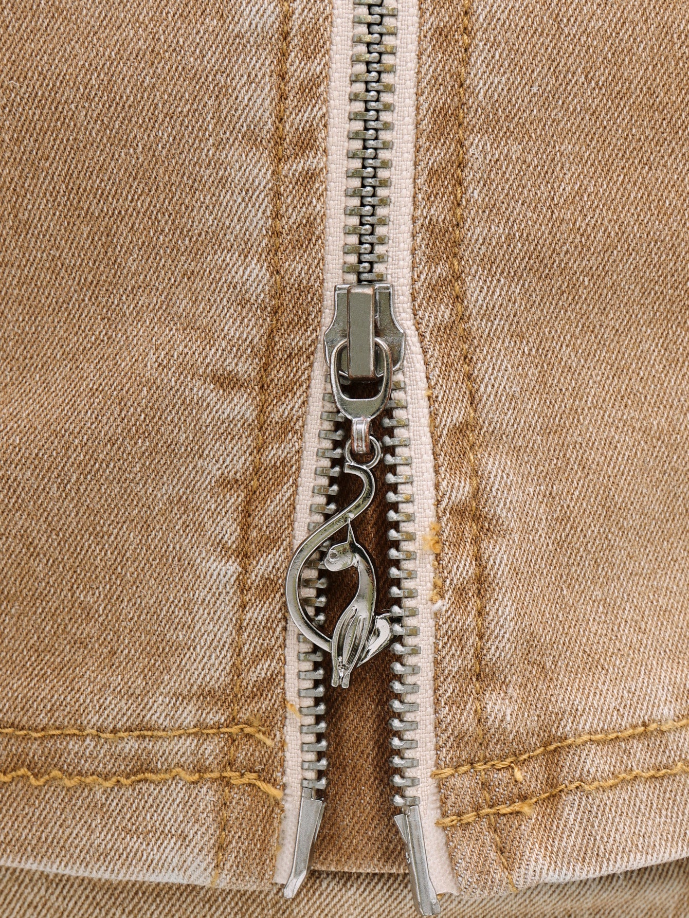 Sleeveless Denim Zip Up Top - Image 6