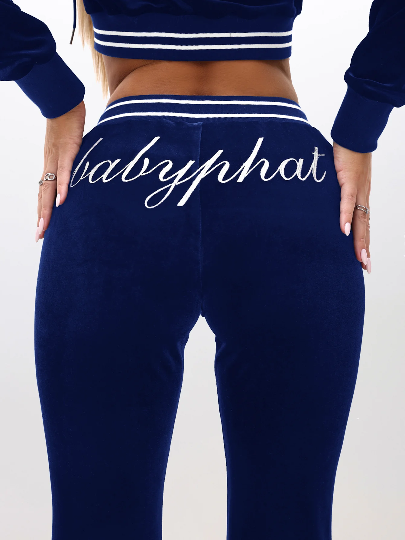Slim Fit Velour Bootcut Pant - Image 7
