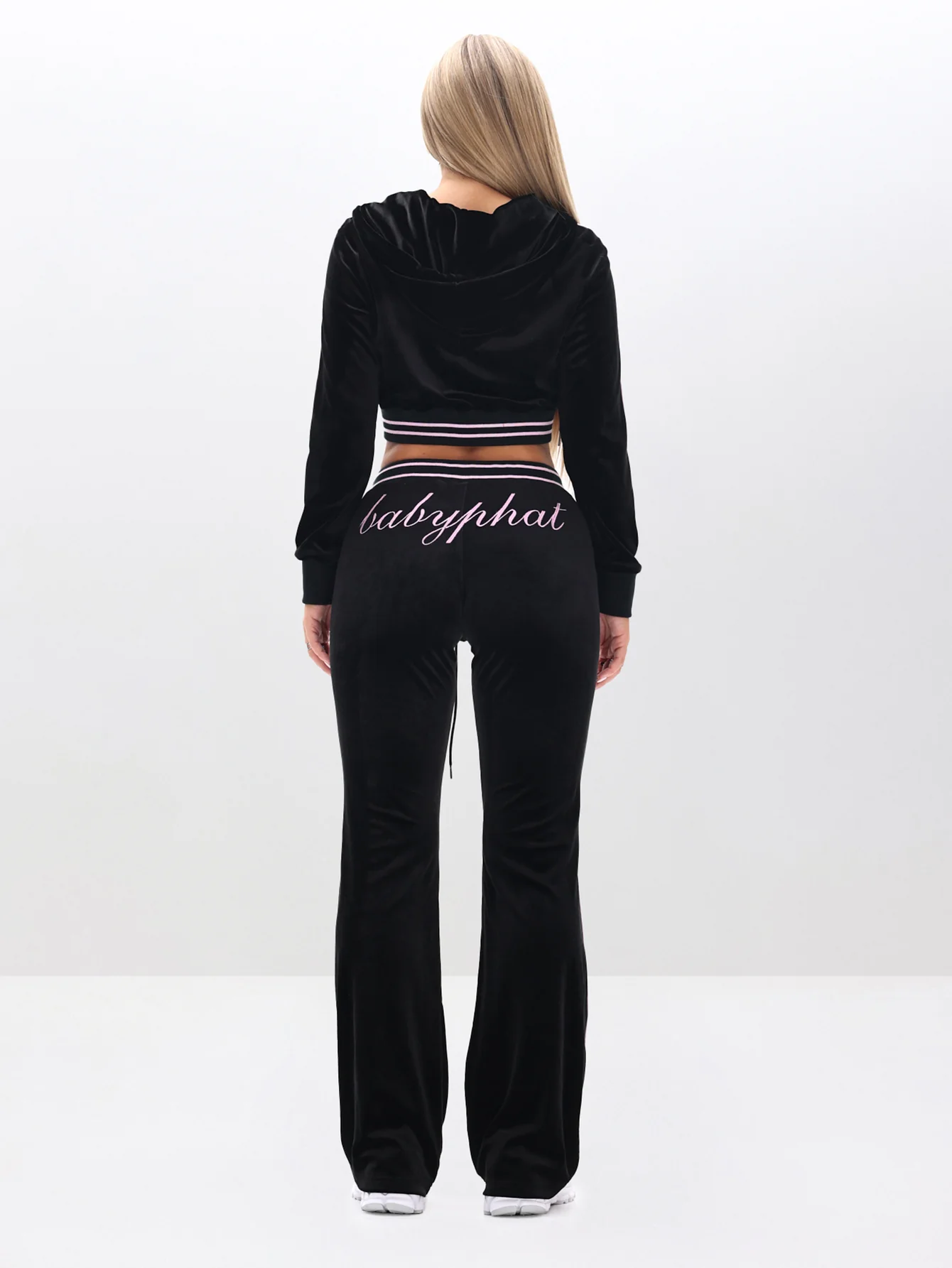 Slim Fit Velour Bootcut Pant - Image 3