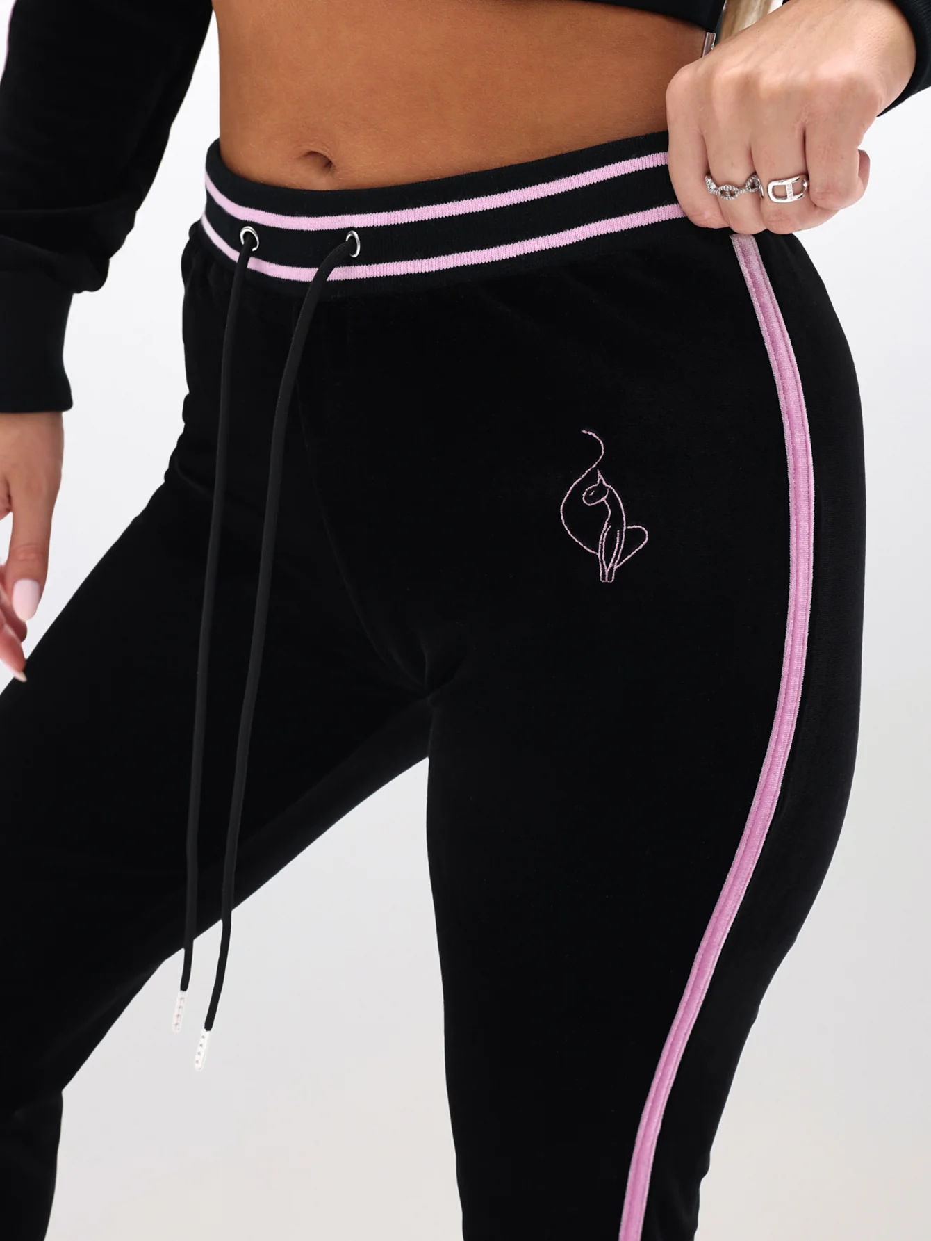 Slim Fit Velour Bootcut Pant - Image 5