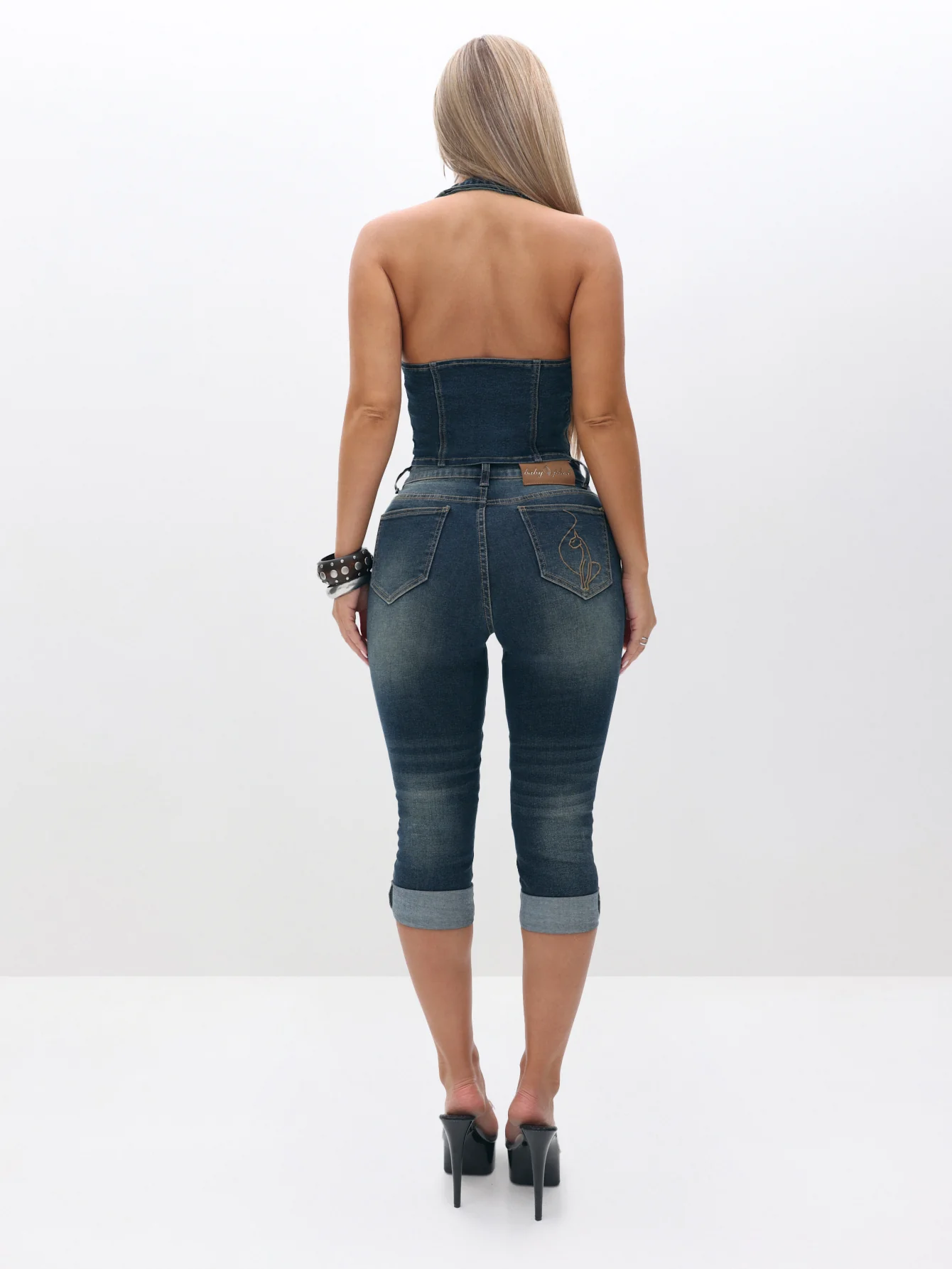 Stretch Denim Capri Jeans - Image 3