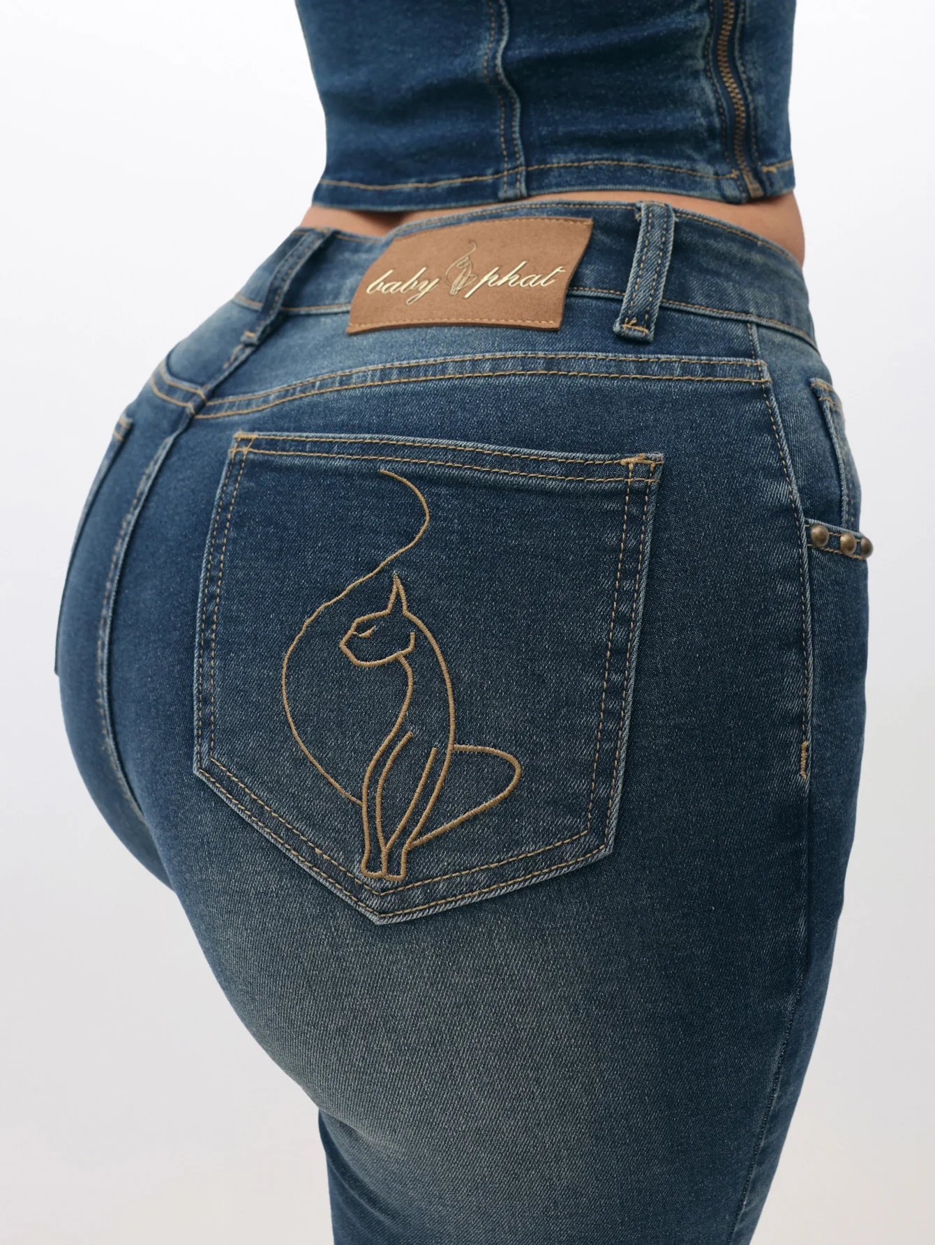 Stretch Denim Capri Jeans - Image 6