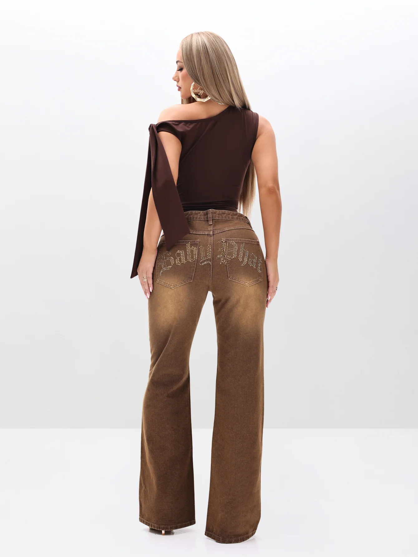 Tie Detail One Shoulder Top - Image 8