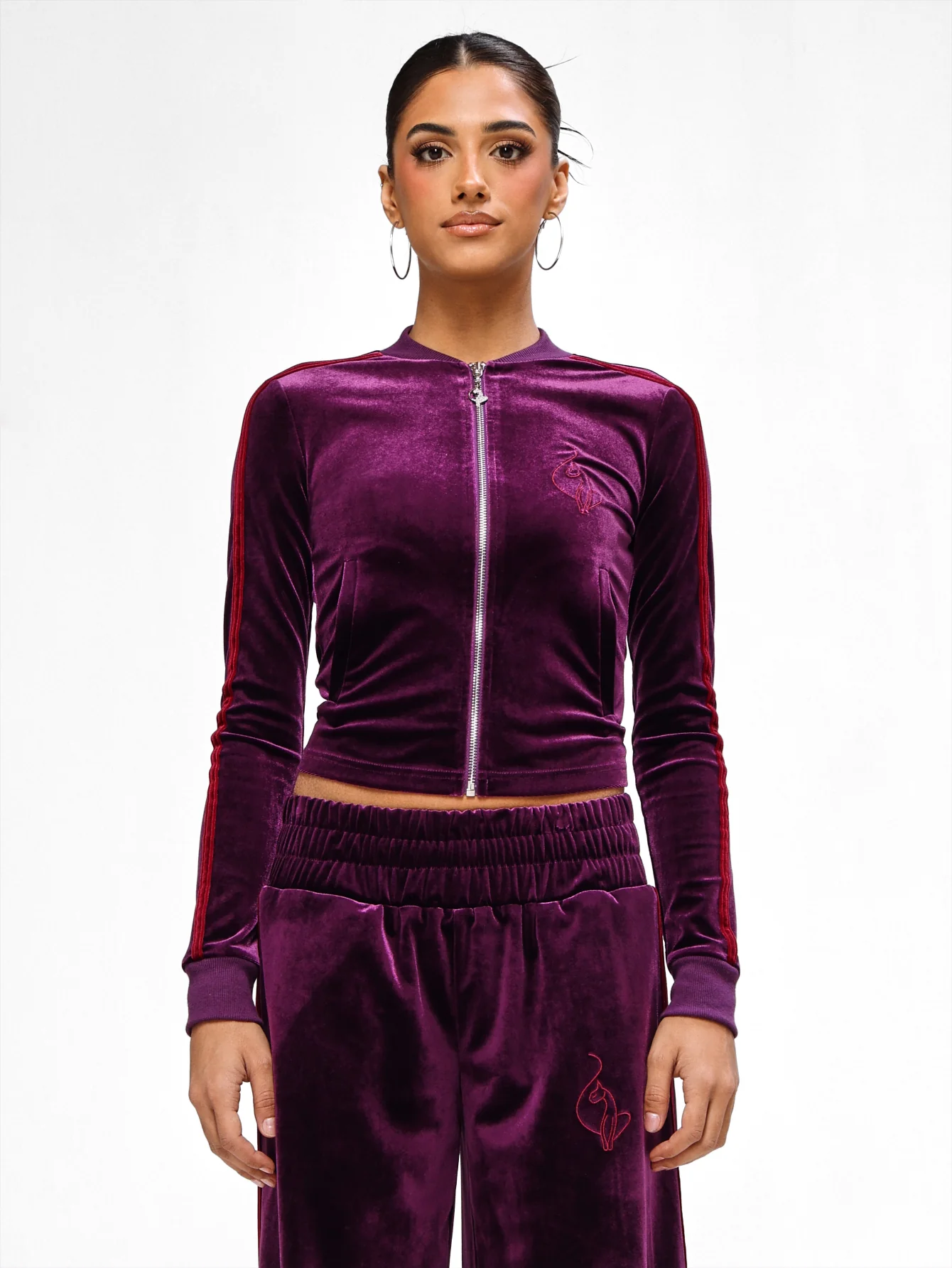Velour Track Jacket - Image 7
